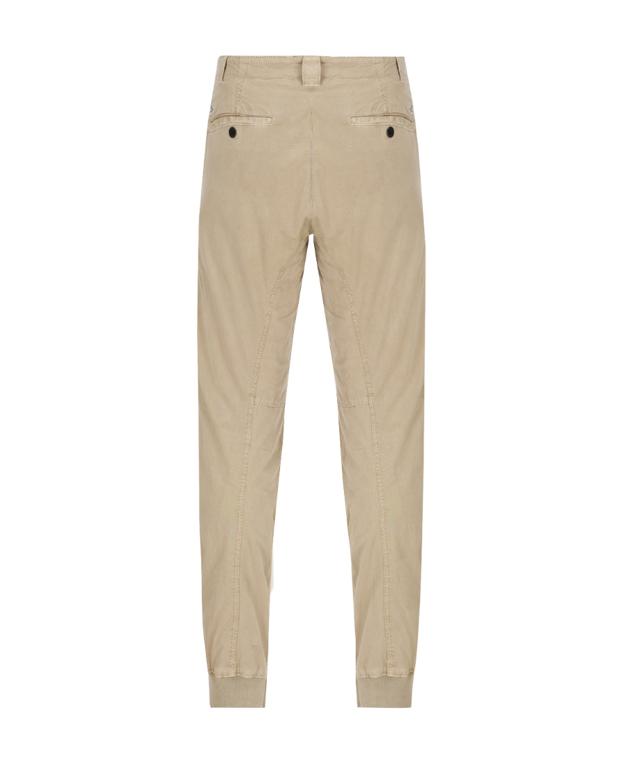 C.p. Company Logo-patch Tapered Trousers In Nude