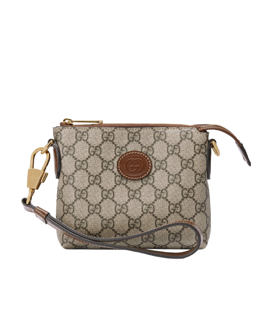 Gucci Men Shoulder Bag With Gg In Nude