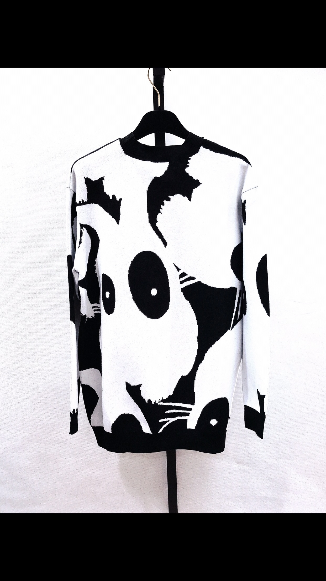 Mcq By Alexander Mcqueen Black And White Matching Sweater In White