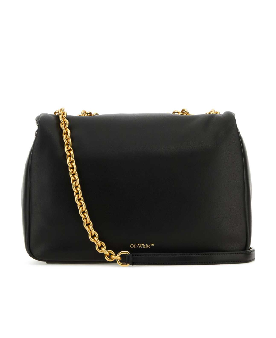 Off-white Jitney Puffer Shoulder Bag In Black