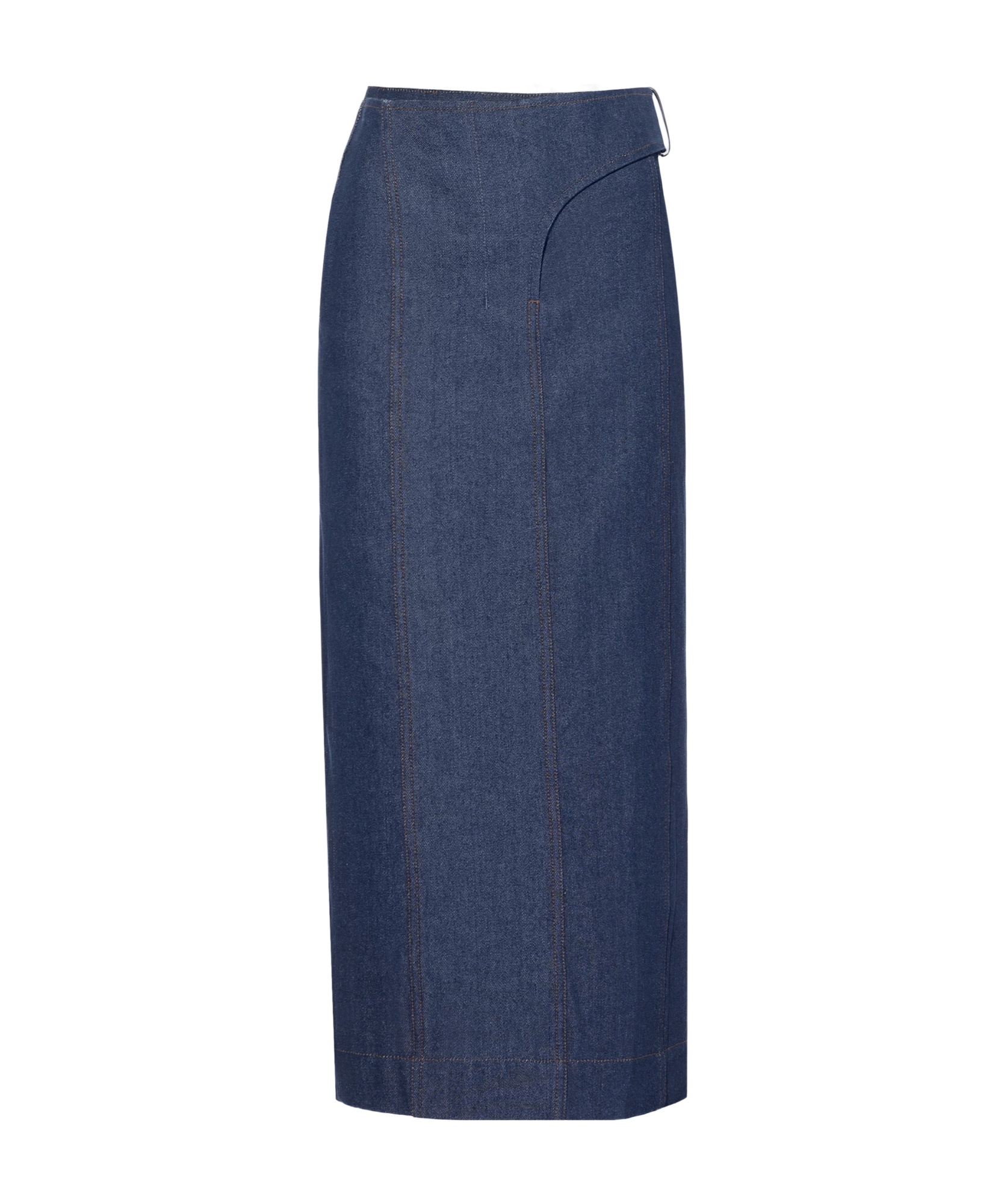 Jacquemus Logo Pencil Skirt In Blue
