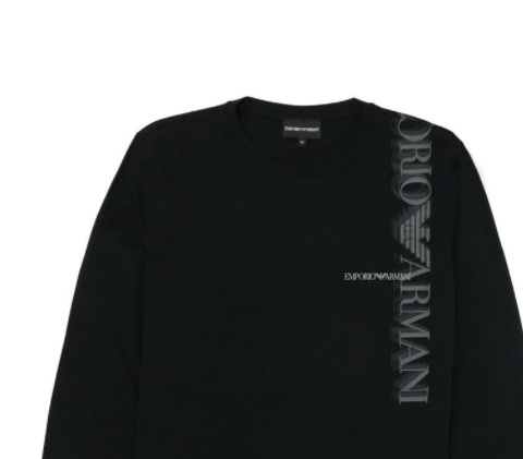 EMPORIO ARMANI LOGO LONG-SLEEVED T-SHIRT