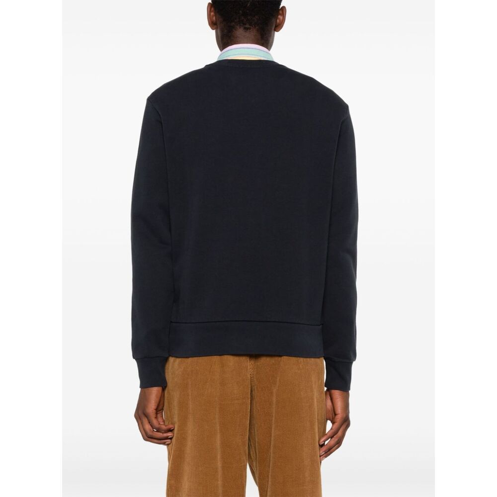 Polo Ralph Lauren Logo Embroidered Crewneck Sweatshirt In Black