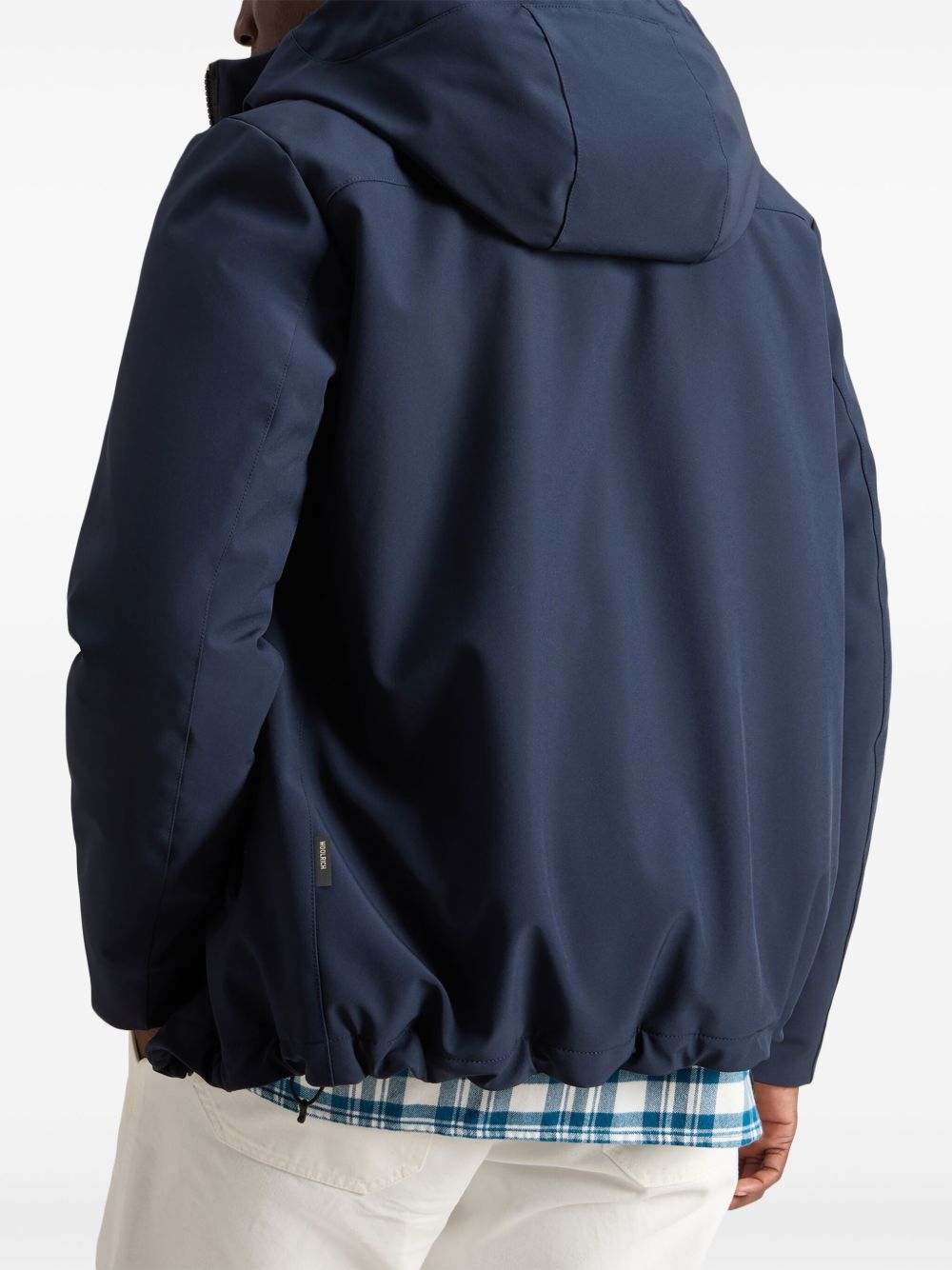 Woolrich Contemporary Blue Jacket With Silhouette In Blue