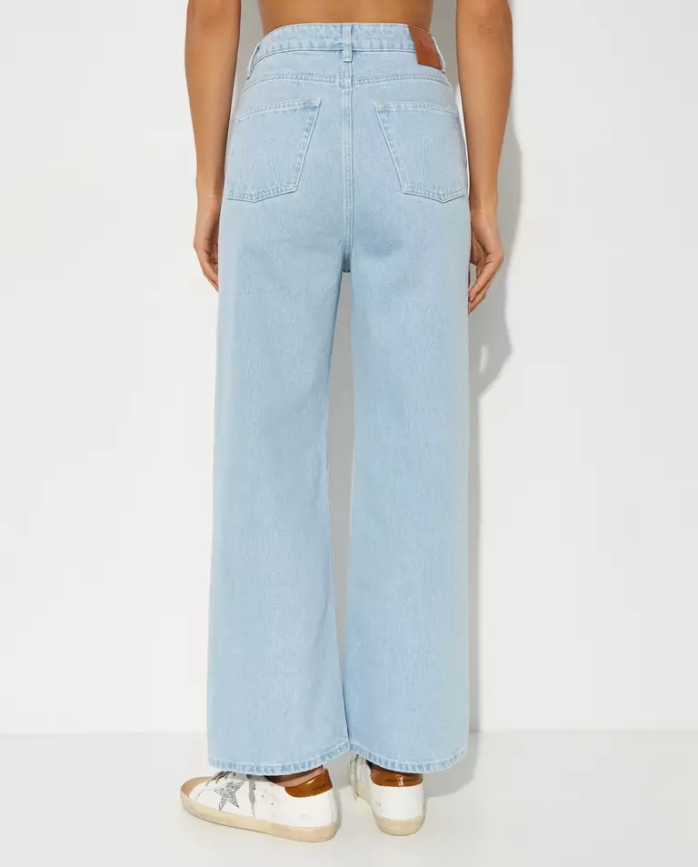 Nanushka Josine High-rise Wide-leg Jeans In Blue