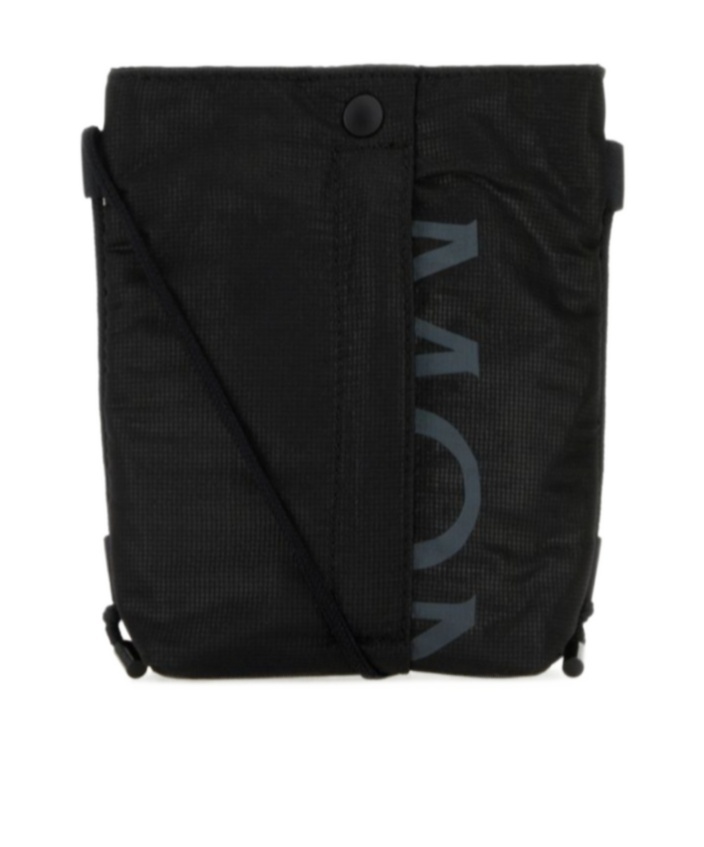 Moncler Logo Cross-body Bag In Black