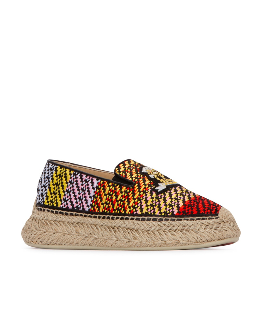 Christian Louboutin Espananou Embroidered Espadrilles In Multicolor