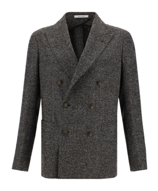 Tagliatore Double-breasted Blazer In Black