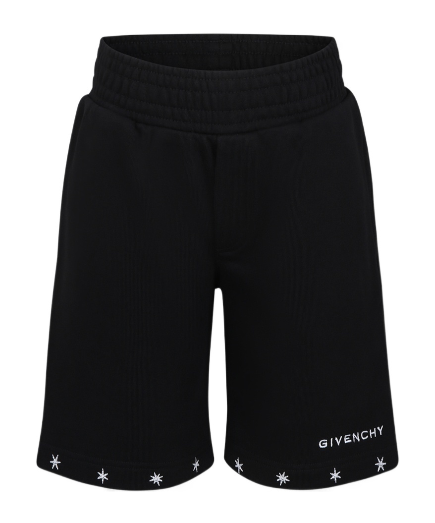 Givenchy Elastic Waist Shorts In Black