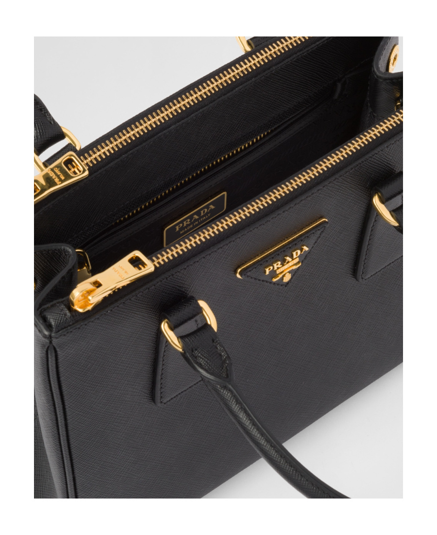 Prada Galleria Tote Bag In Black
