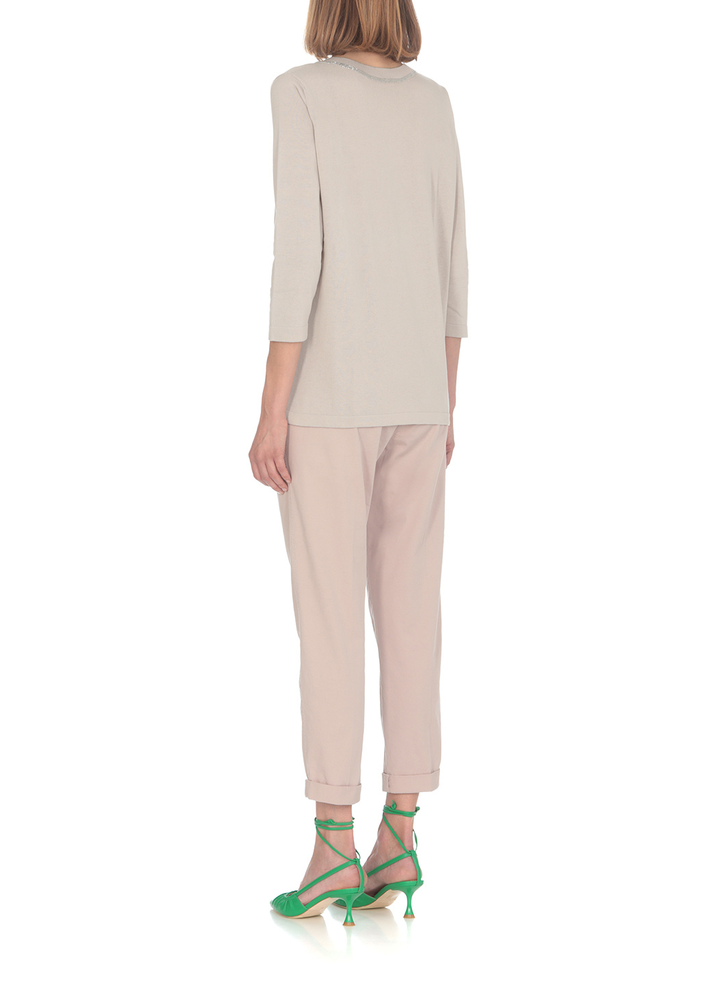 Fabiana Filippi Belt Loop Belt Casual Pants In Nude