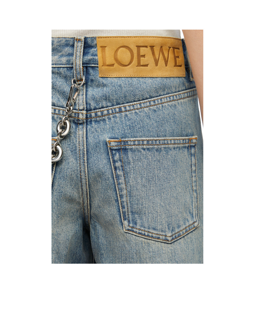 LOEWE CHAIN JEANS IN DENIM