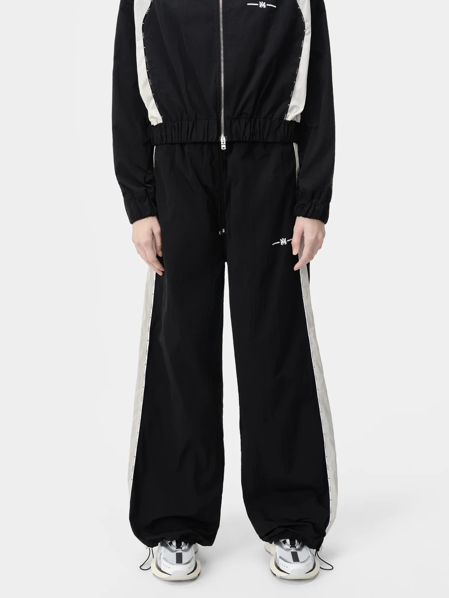 Amiri Raglan Ma Logo Sweatpants In Black