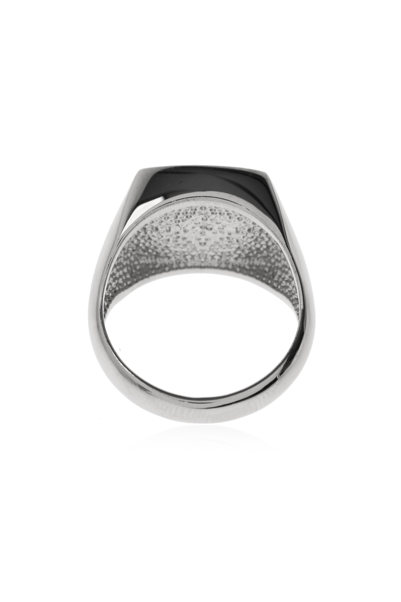 Off-white Arrows Signet Ring In Gray