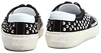 Saint Laurent Low Lace-up Sneakers In White