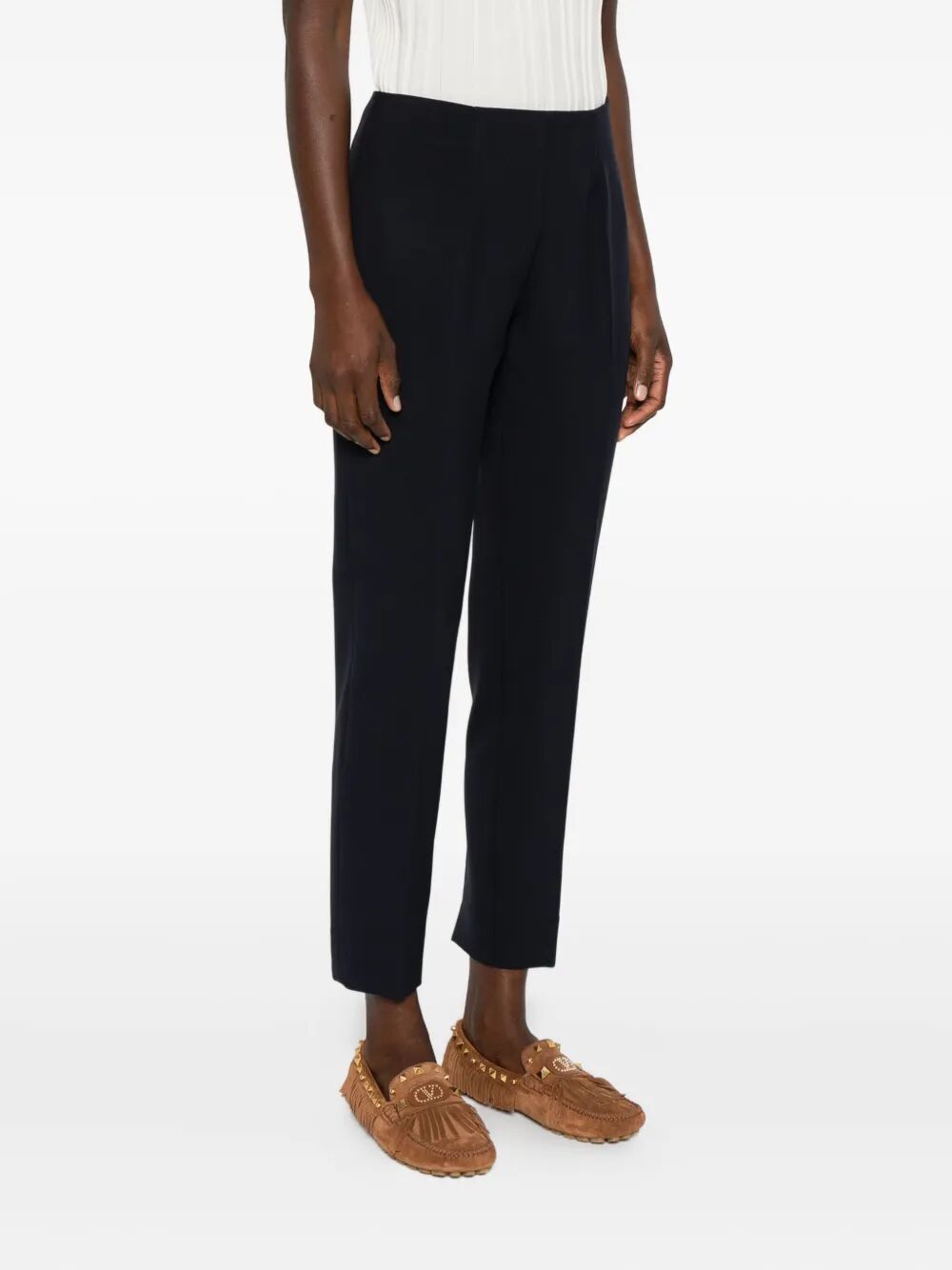 Rosso 35 Pleated Trousers In Black