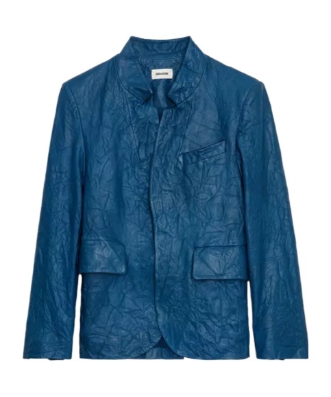 Zadig & Voltaire Long-sleeved Leather Jacket