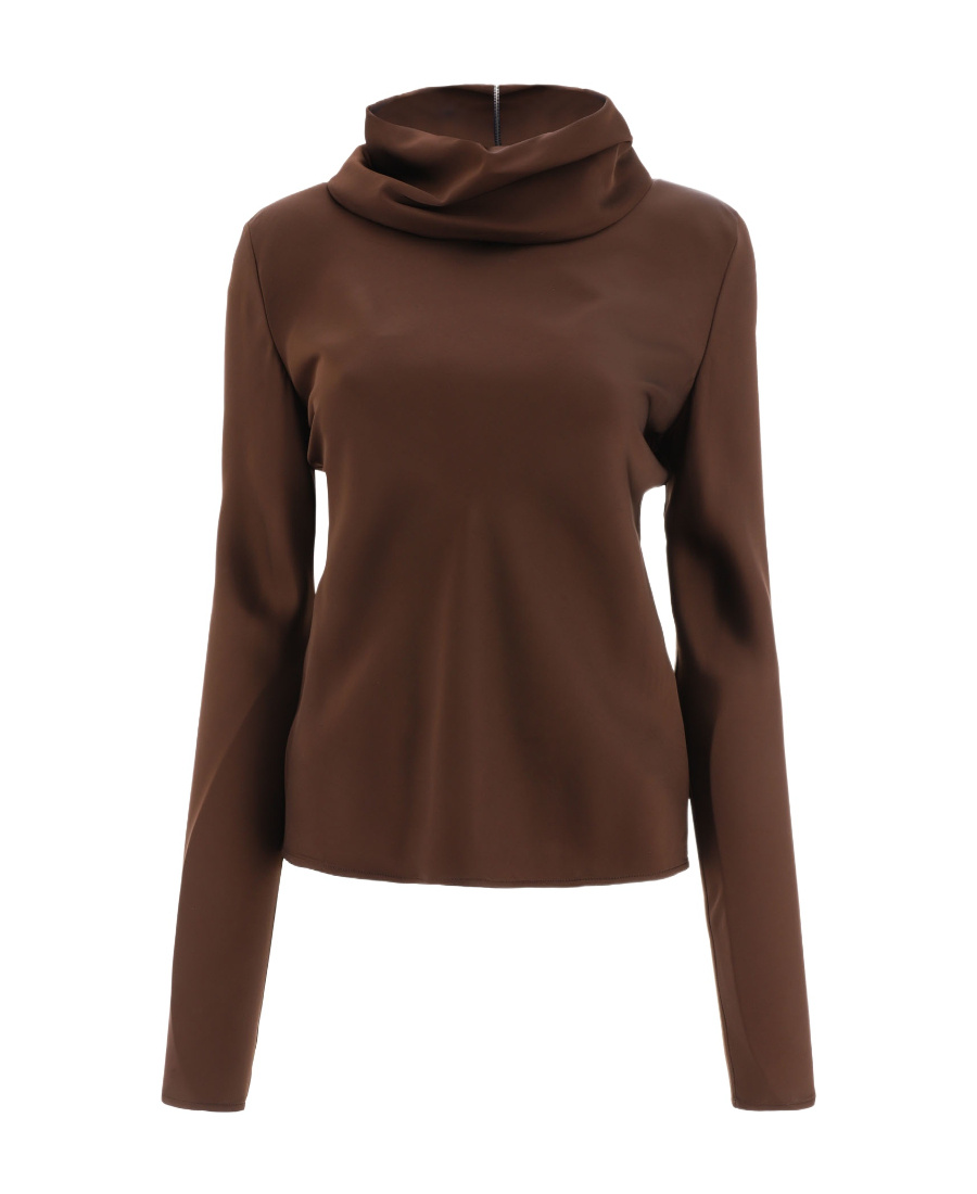 Jil Sander Neck Cowl Sleeves Long Knitwear In Red