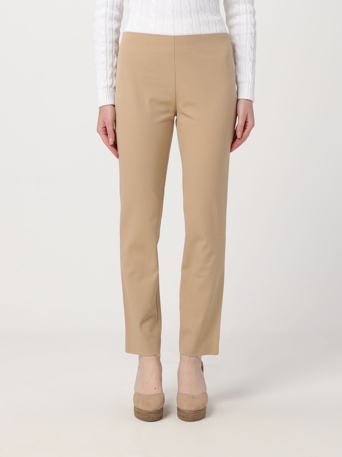 Polo Ralph Lauren Slim-cut Trousers In Nude