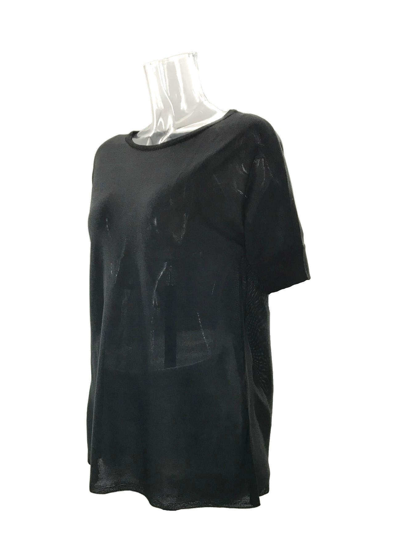 Max Mara Short-sleeved Sweater In Black
