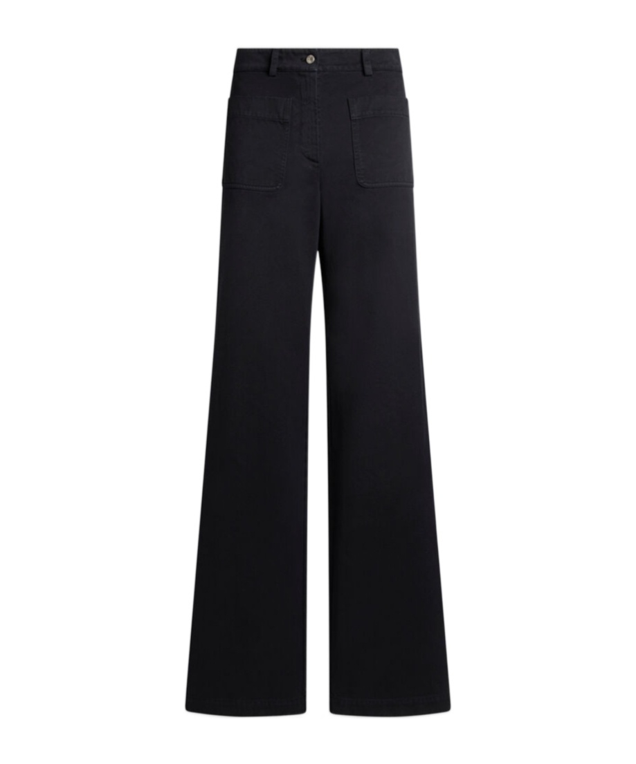 Etro Plain-coloured Wide-leg Trousers