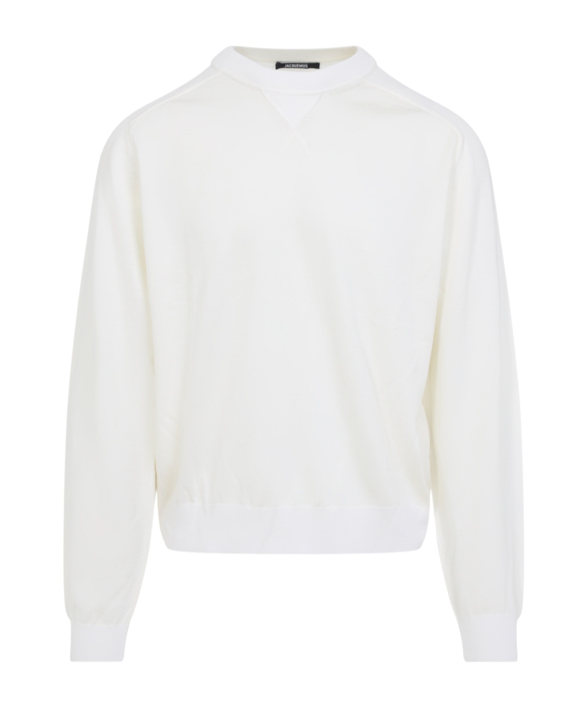 Jacquemus Long Sleeve Sweater In White