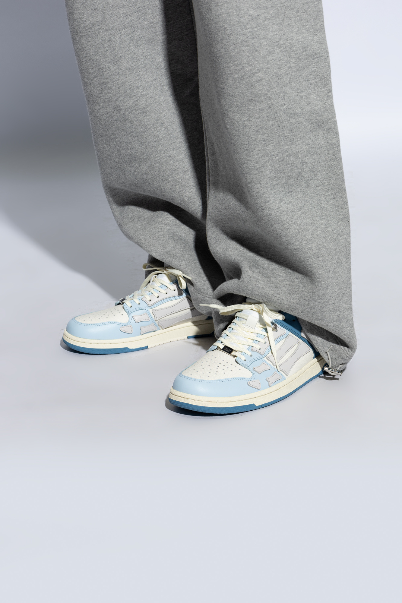 Shop Amiri Skel Top Sneakers In White