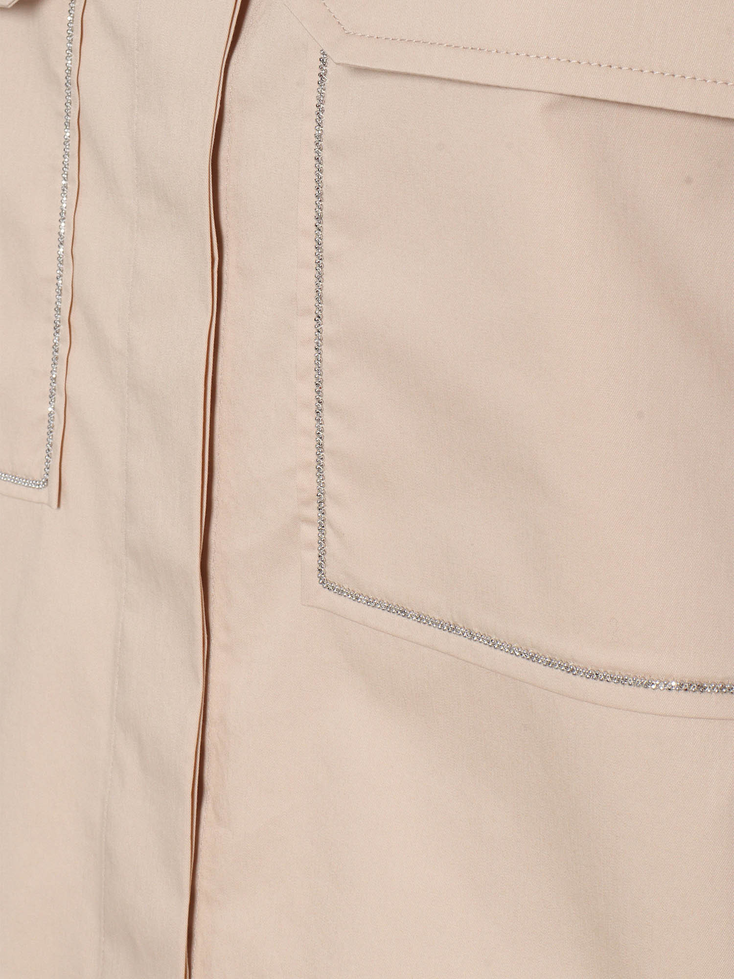 Peserico Trimmed-pocket Shirt In Neutral