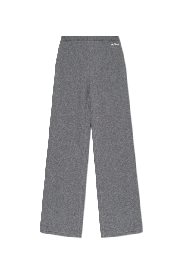 Rag & Bone Wide-leg Casual Pants In Gray