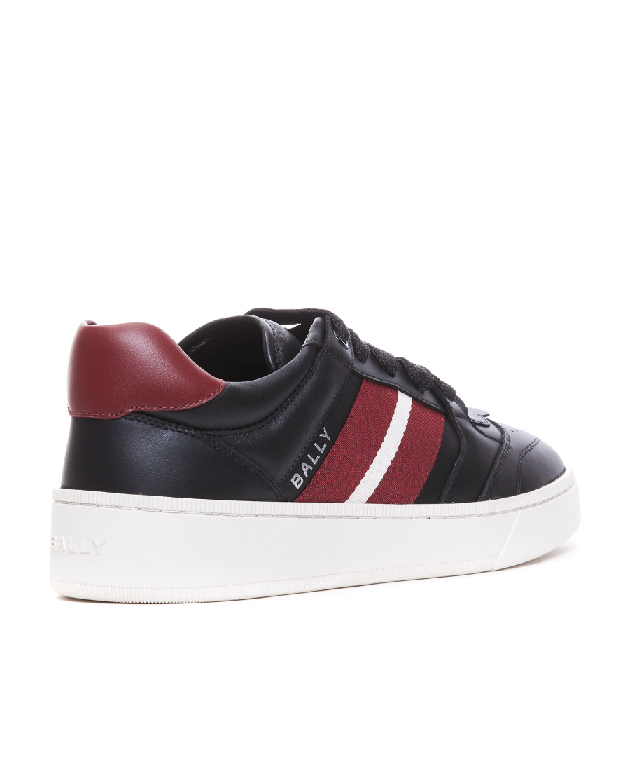 Shop Bally Round-toe Lace-up Sneakers In White