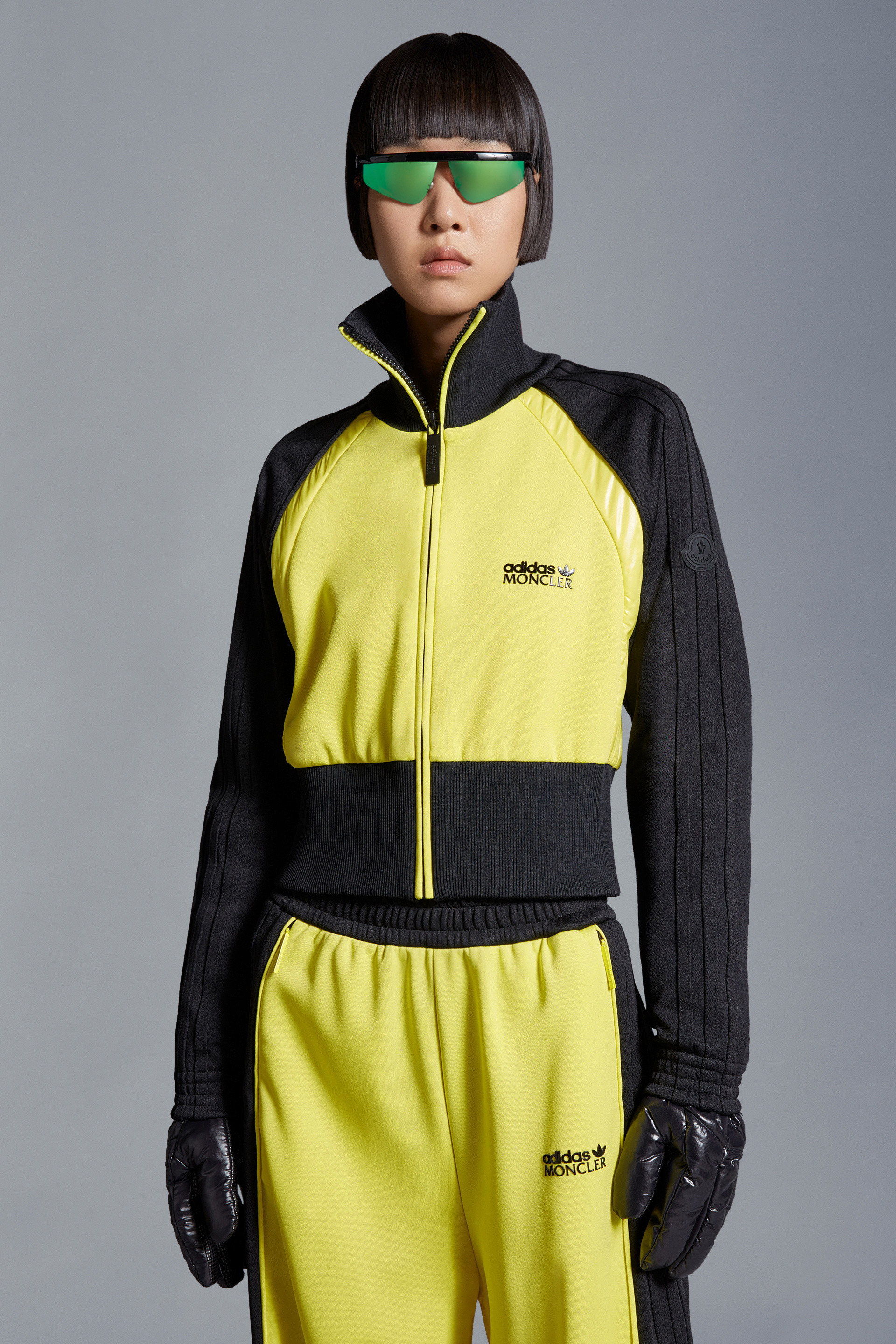 Moncler X Adidas Originals Zipper Sweater In Black