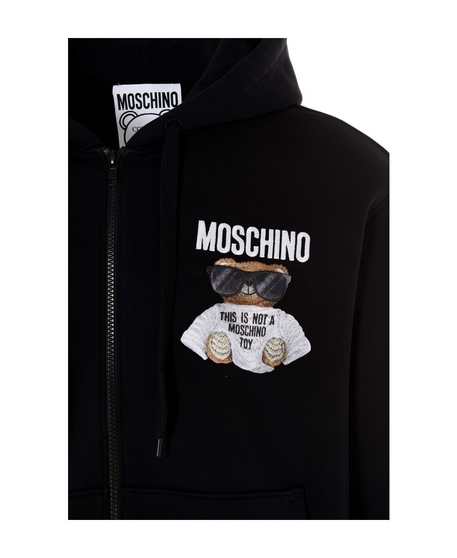 Moschino Graphic Print Sweatshirt In Black