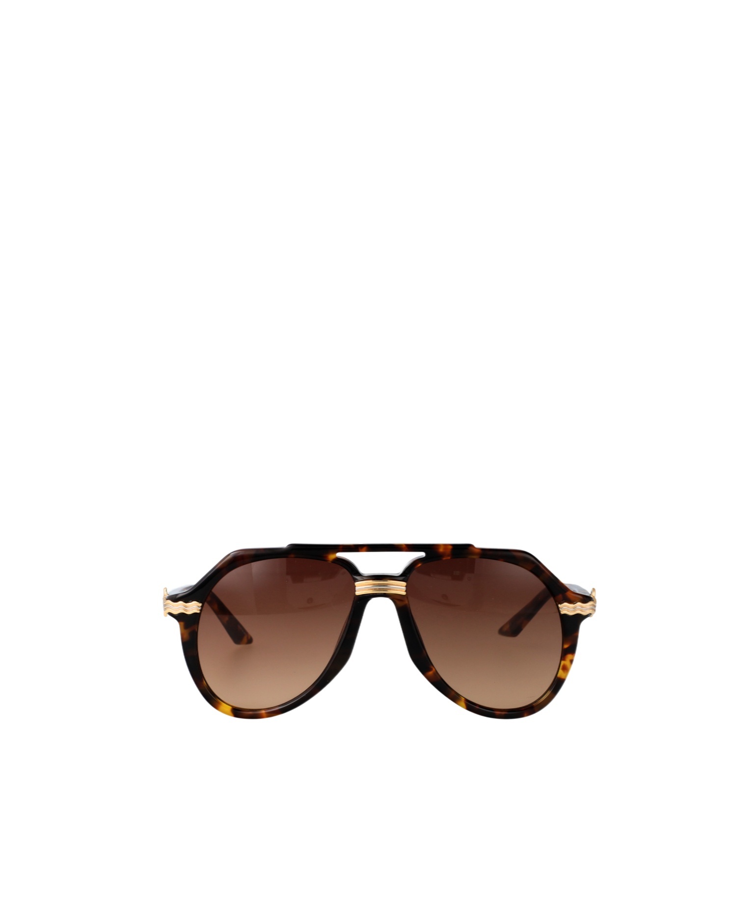 Casablanca Aviator Sunglasses In Brown