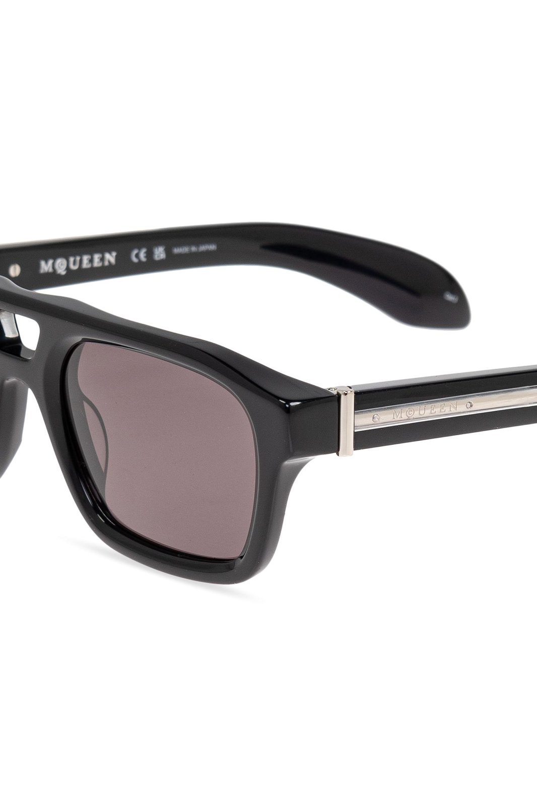 Alexander Mcqueen Eyewear Square Frame Sunglasses In Gray