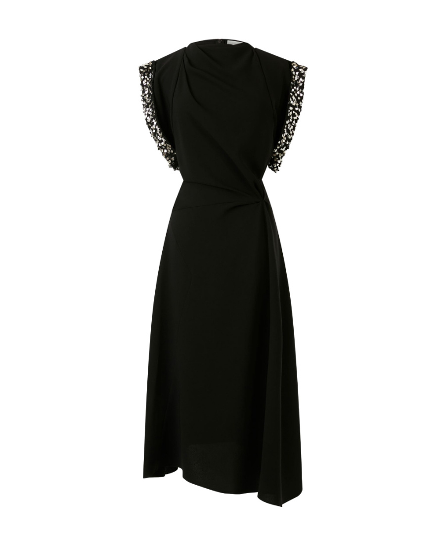 Shop Isabel Marant Leronia Sequin-embellished Midi Dress In Black