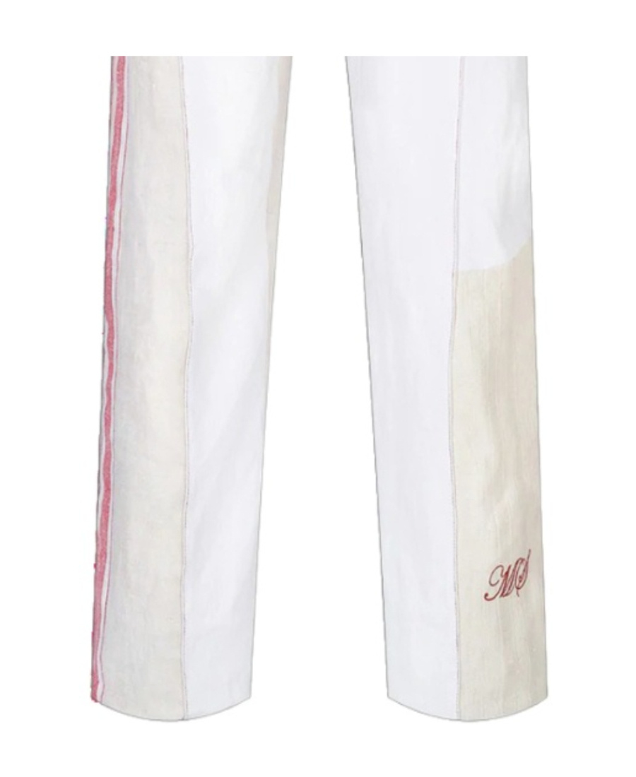 Marine Serre Side-stripe Track Pants In White