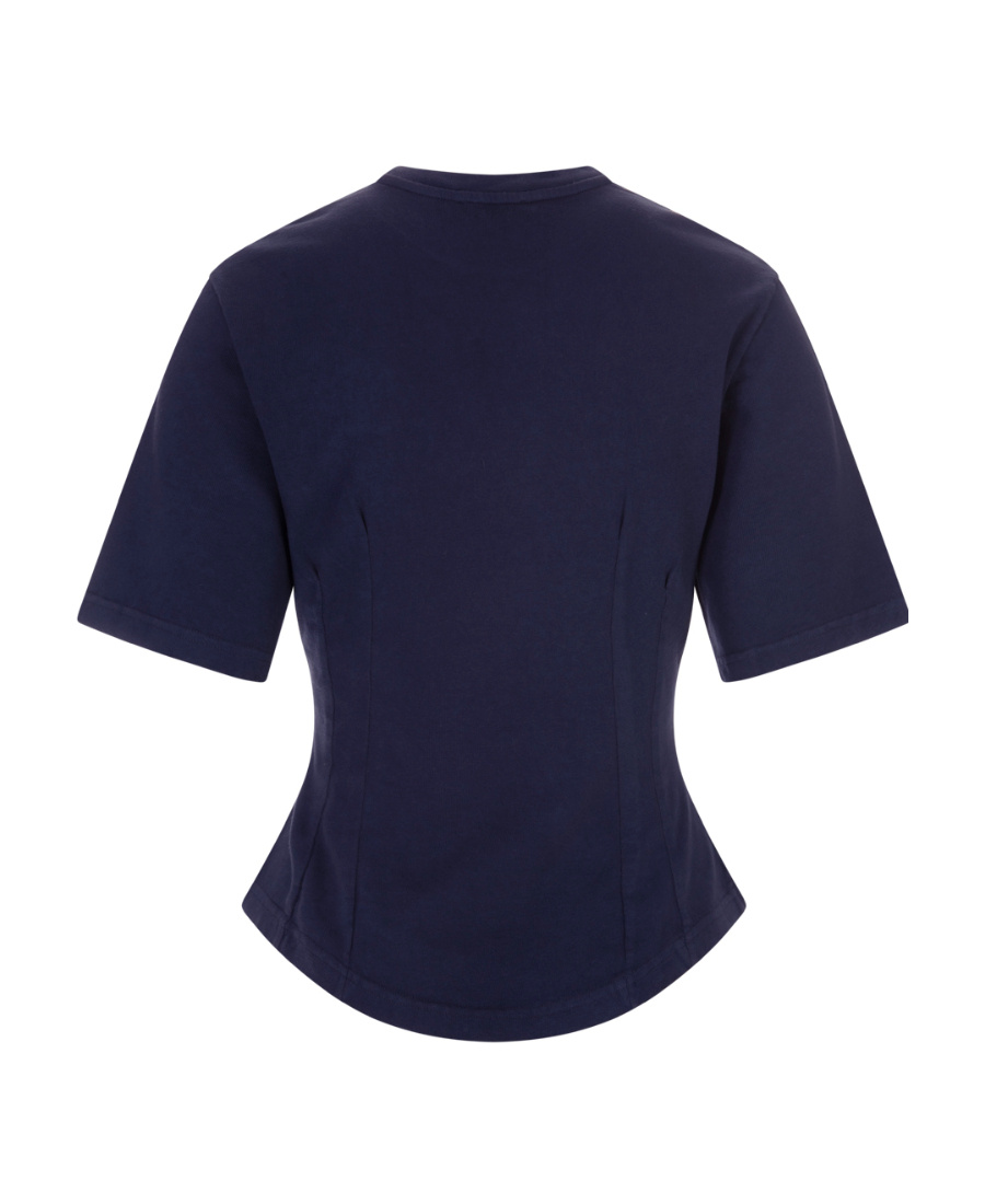 Etro Logo-embroidered Fitted T-shirt In Black