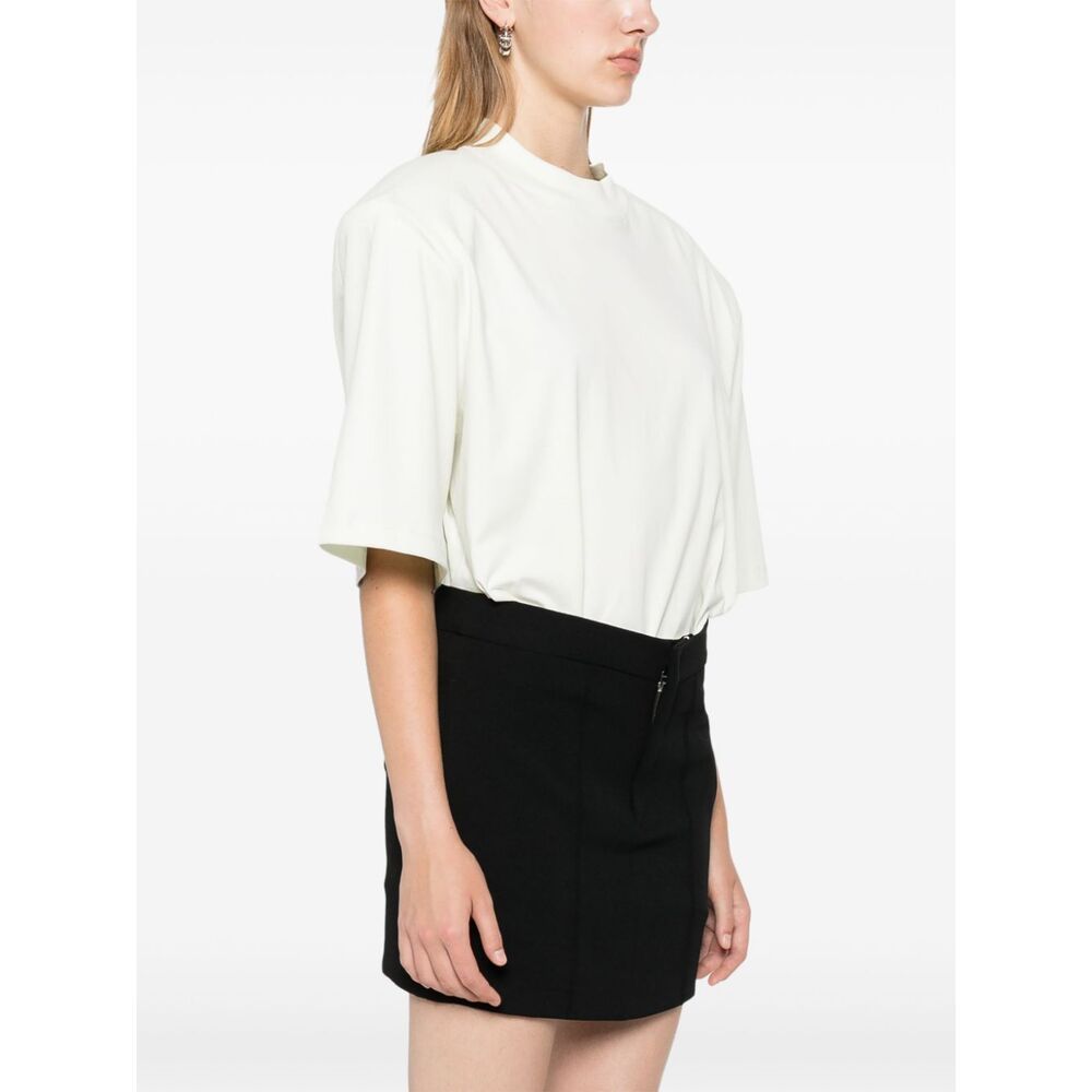 Isabel Marant Licoma High Waist Crepe Mini Skirt In Black