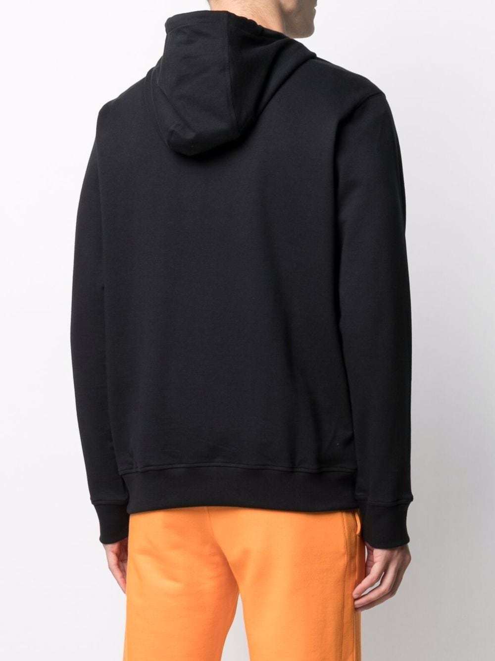Paul & Shark Logo-print Pullover Hoodie In Black