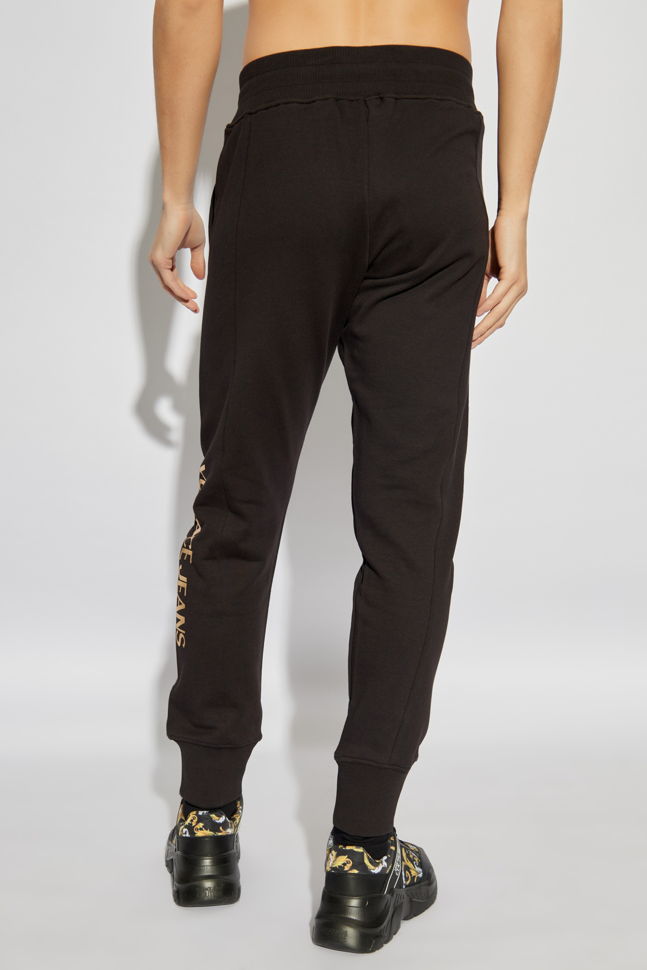 Versace Jeans Drawstring Sweatpants In Black