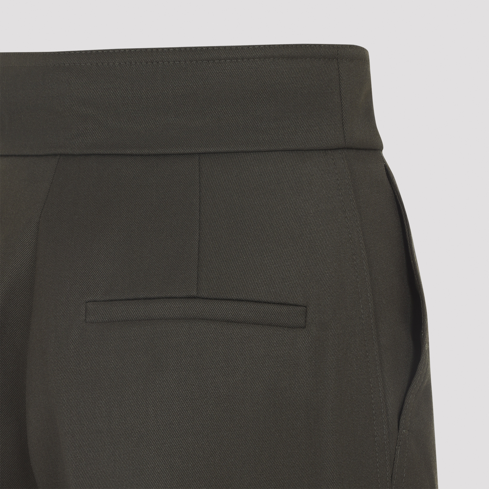 Max Mara Wide Leg Trousers Pleated Front In Blue
