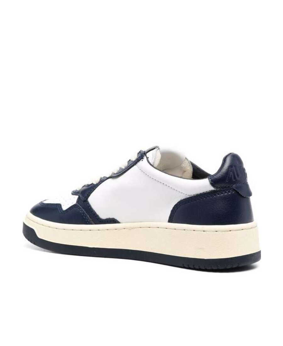 Autry Logo Patch Round Toe Sneakers In White