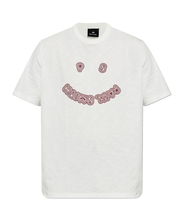 Shop Ps By Paul Smith Printed T-shirt In White