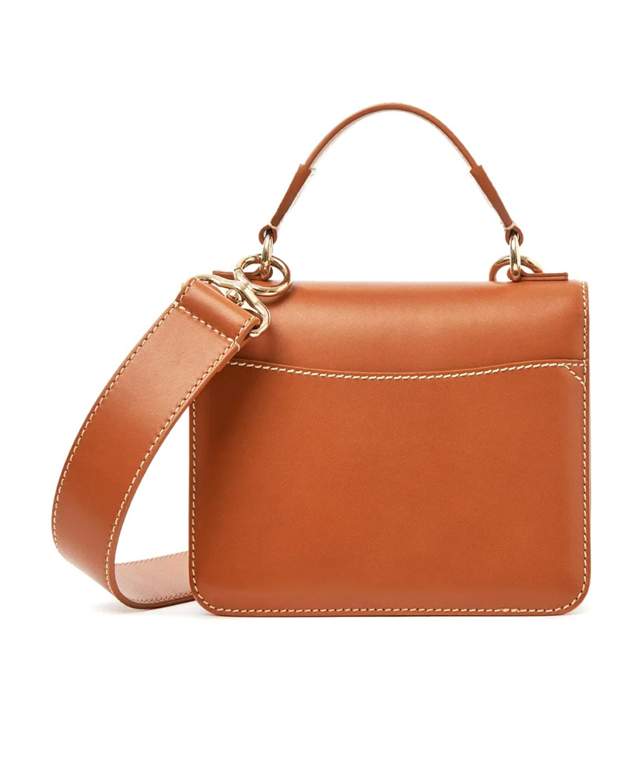 Chloé Kattie Small Shoulder Bag In Orange