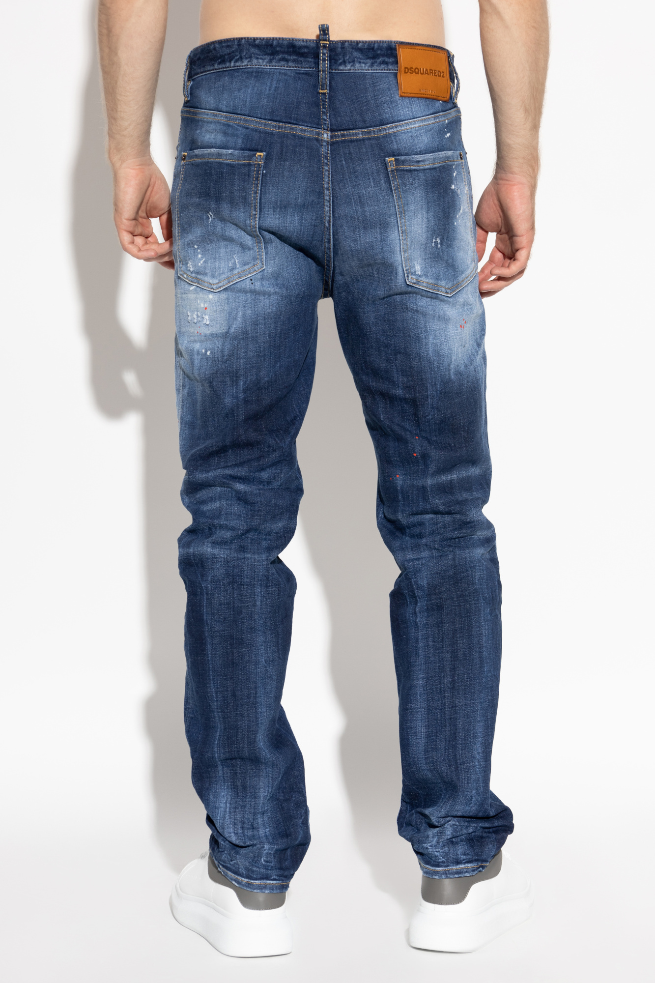 Dsquared2 Distressed Belt Loop Trousers