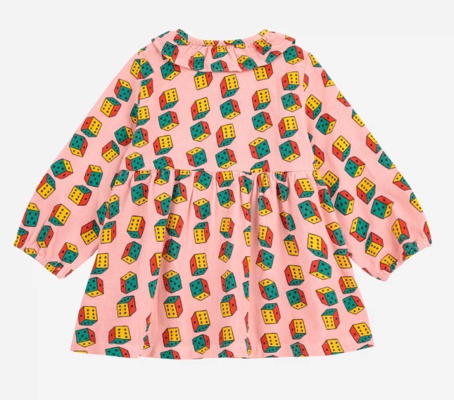 Bobo Choses Dices All-over Print Dress In Pink