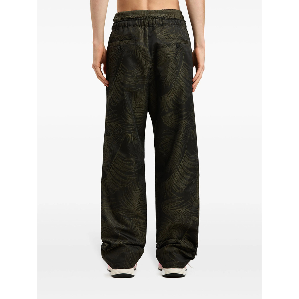 Palm Angels Palms-jacquard Track Pants In Black