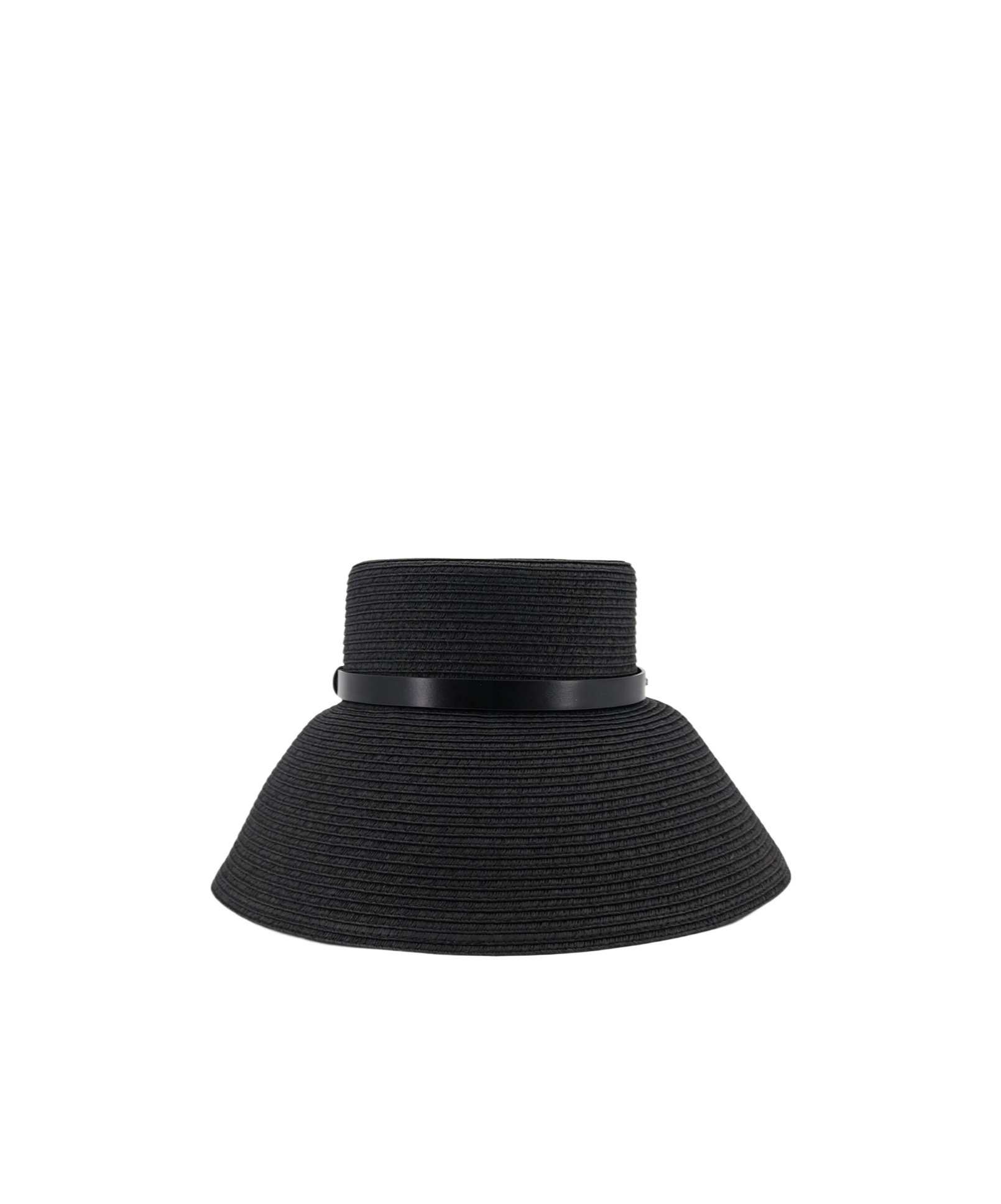 Max Mara Wide-brimmed Hat With Metal Logo On The Front In Orange