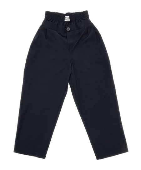 Douuod Elastic Casual Pants In Black