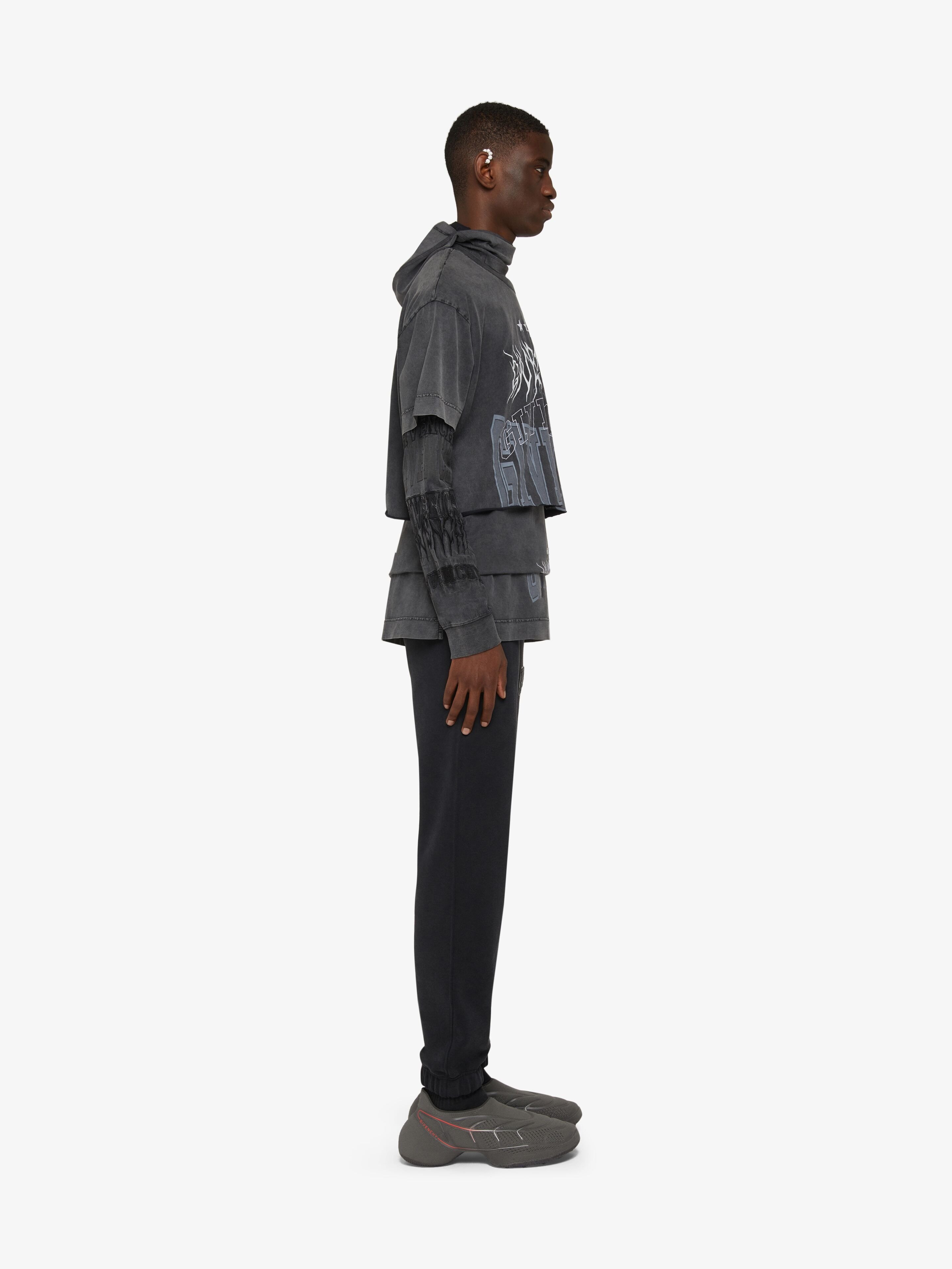 Givenchy Logo-patch Cotton Track Pants In Black